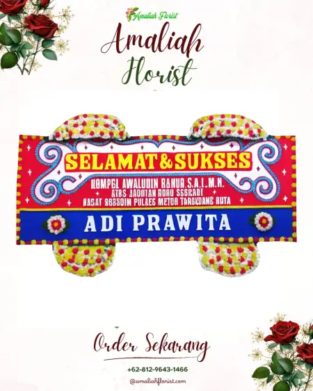 Papan Bunga Ucapan Selamat Rancakole